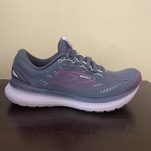 Brooks Glycerin 19 Women's Running Shoes Purple Gray - Picture 3 of 7